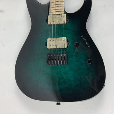 ESP E-II M-II NT HS Black Turquoise Burst Electric Guitar + Hard Case MII MIJ image 13