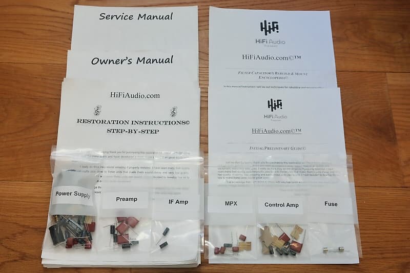 Fisher 440T restoration kit filter capacitor repair rebuild fix  			