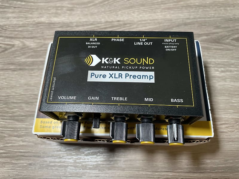 K&K Sound Pure XLR Preamp 2010s - Black image 1