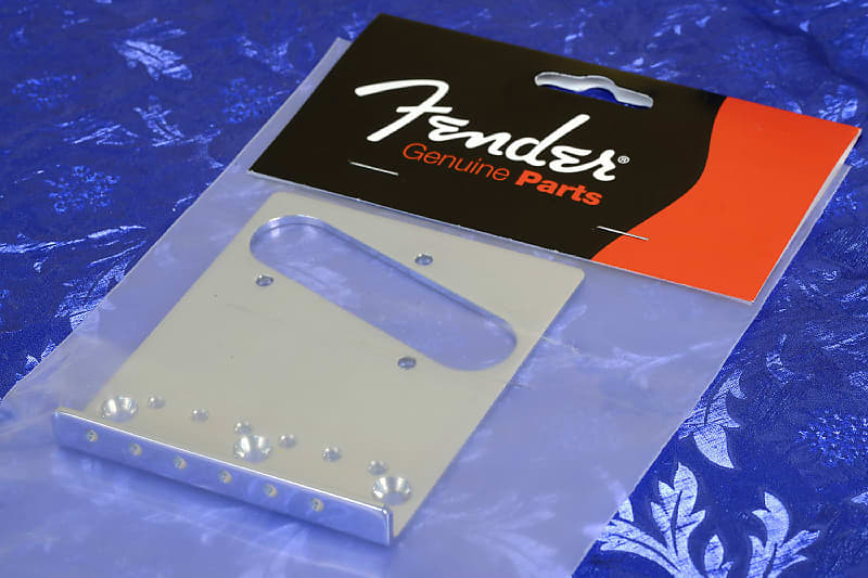 Fender American Series Tele Chrome 6 Saddle Bridge Plate, 0028184000 image 1