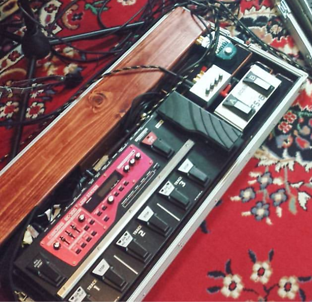 Large Pedalboard With Hard Road Case (Fits Boss RC-300) | Reverb