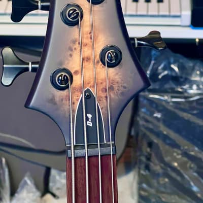 ESP LTD D-4 Electric Bass Guitar (Black Natural Burst Satin) image 2