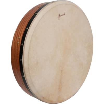 Roosebeck Tunable Red Cedar Bodhran Cross-Bar Double-Layer Natural Head 18-by-3.5-Inch for sale