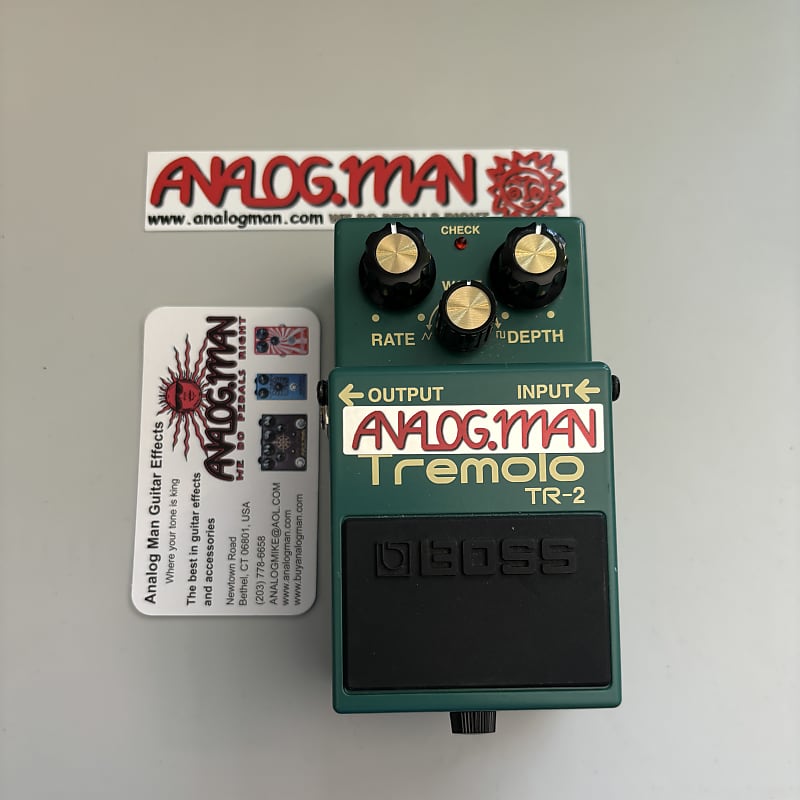 ギター BOSS TR-2 Tremolo ANALOGMAN MOD ANALOG.MAN modified Boss TR-2. all you need in a tremolo