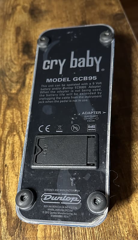 Dunlop BR95 British Invasion Cry Baby Wah