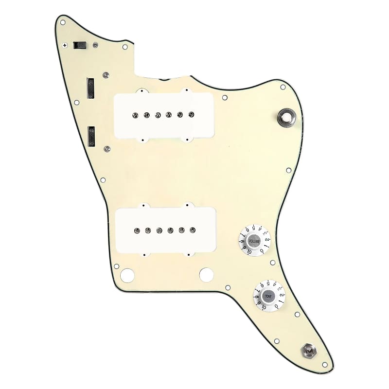 920D Custom Upgrade Jazzmaster Grit Loaded Pickups / guard White on Aged White image 1