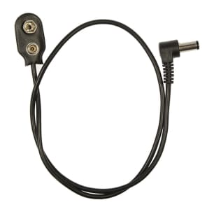 Voodoo Lab PPBATR Battery Snap to Right Angle 2.1mm Cable - 18"