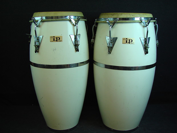 Vintage Latin Percussion LP Patato Congas Made in USA White