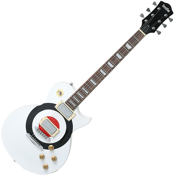 Indie Designer Mod Target Unique Design Electric Guitar White