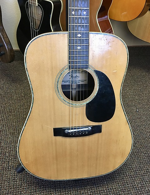 Fender F 65 1970 s Acoustic Guitar w Case Made in Japan