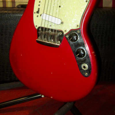 1964 Fender Duo Sonic II Red w/ Vintage Hardshell Case for sale