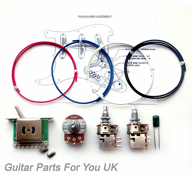 500K Stratocaster Push Pull Wiring Kit Mini Pot Push Pull Reverb UK