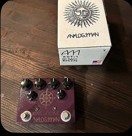 Analogman King of Tone V4 with Red Side High Gain Option | Reverb