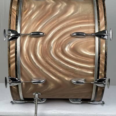 Gretsch 20/12/16" 1960's Round Badge Drum Set - Sunset Satin Flame image 6
