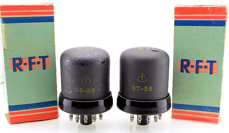 PAIR OF 1956 FUNKWERK ERFURT (TELEFUNKEN) EF12K NOS VACUUM TUBES EXCELLENT  COND. | Reverb Brazil