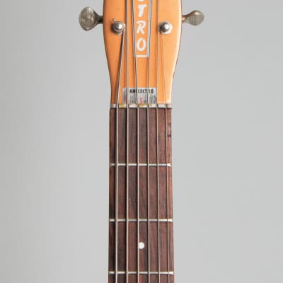 Danelectro  Standard Shorthorn Model 3612 Electric 6-String Bass Guitar (1961/4), ser. #2031, chipboard case. image 5