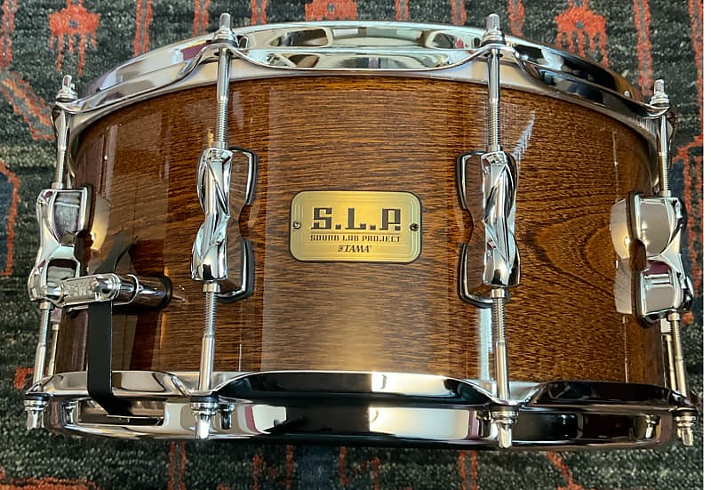 Tama S.L.P. Limited Edition G-Hickory 6.5×14 Snare Drum Gloss Natural Elm image 1
