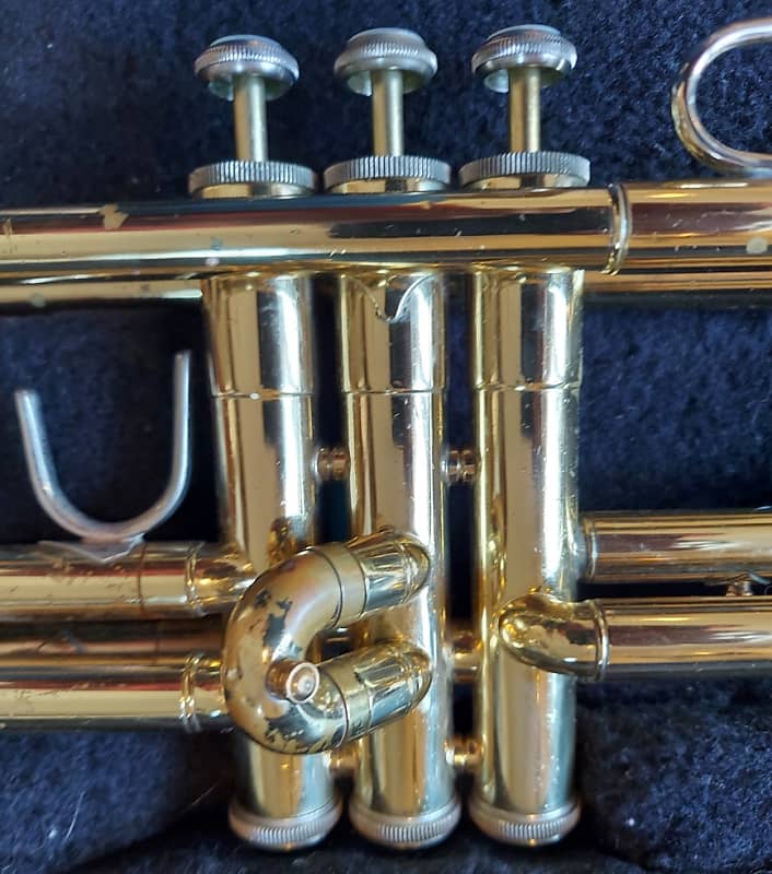 Bach TR300 trumpet, USA, with Bach case and mouthpiece, Good condition with  wear/dings