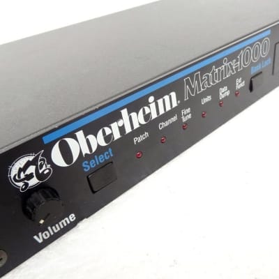 Oberheim Matrix 1000 rack mount Oberheim Matrix rackmount 1987 - Black face