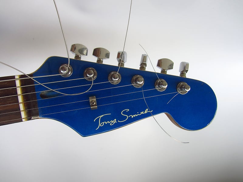 Tony Smith Stratocaster 1990 Navy sparkle | Reverb