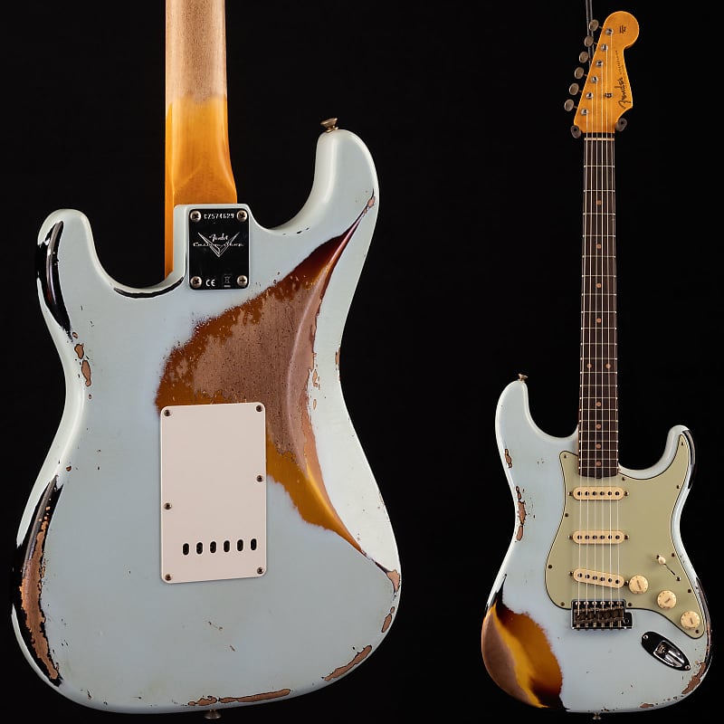Fender Custom Shop 1961 LTD Stratocaster Heavy Relic Sonic Blue/3-Color  Sunburst 629