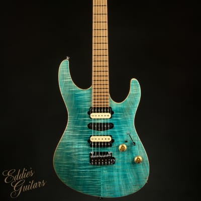 Suhr Modern - Bahama Blue/Roasted 5A Birdseye Maple Neck 2023 image 3