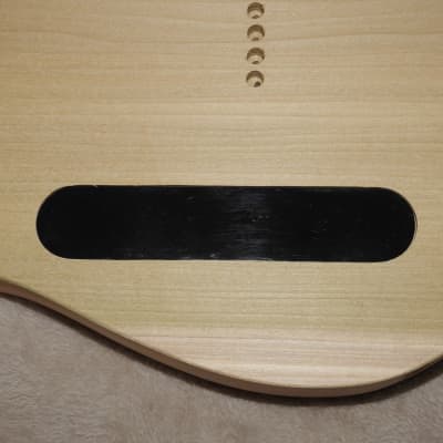 Unfinished Telecaster Body 1 Piece Poplar Standard Pickup Routes Really Light 4 Pounds 5.5 Ounces! image 10