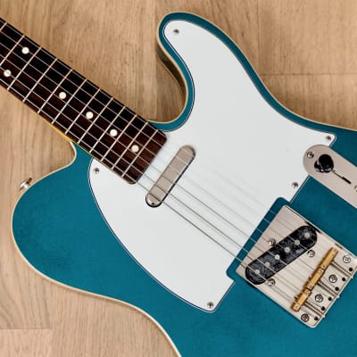T-Style Partscaster Custom Electric Guitar Ocean Turquoise w/ Fender Licensed Neck, Tweed Case image 7