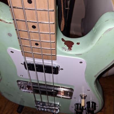 Retrovibe Telenbacker (medium scale) Green Custom Made Guitar image 6