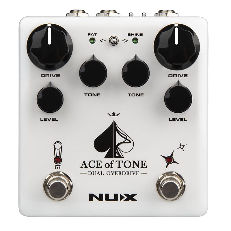 New NUX NDO-5 Ace of Tone Dual Overdrive Guitar Effects Pedal image 1