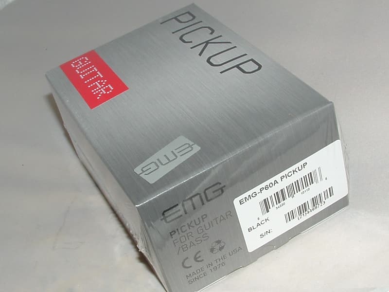 EMG P60A P90 Soapbar Sized Humbucker (Black)  New with Warranty image 1