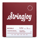 Stringjoy Super Light (11-52) Natural Bronze Phosphor Acoustic Guitar Strings