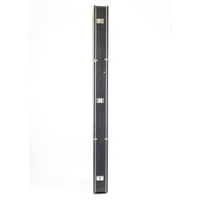 Vintage 70’s Bass Guitar Case w/ Black Tolex, Plush Yellow Interior image 6
