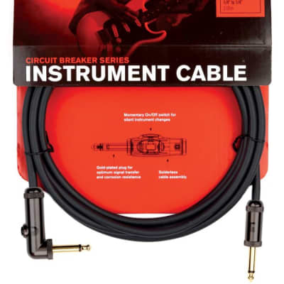 Planet Waves PW-AGRA-10 Circuit Breaker Instrument Cable, Right-Angle, 10 feet image 5
