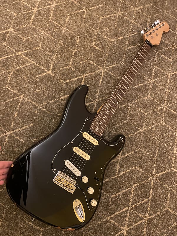 Squier Strat Partscaster Microtonal Late 90s - Black