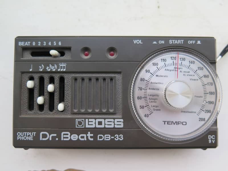 BOSS Dr.Beat DB-33 電子メトロノーム ブラック 取扱説明書 保証書 元