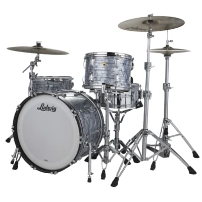 Ludwig Classic Maple Sky Blue Pearl Fab 14x22_9x13_16x16 3pc Drums Set Shell Pack | Made in the USA | Authorized Dealer image 2