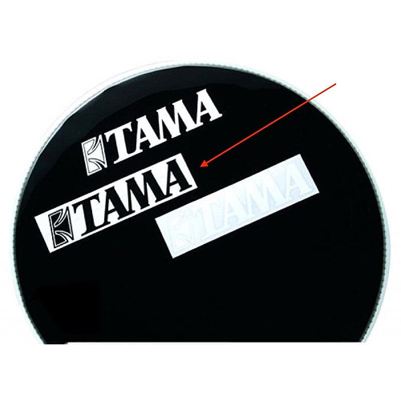 Tama Logo Decal Sticker Black 2"x9" image 1
