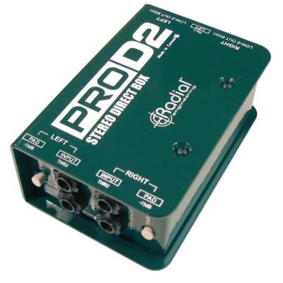 Radial Engineering Pro D2 - Compact Passive DI Box (Stereo) image 4