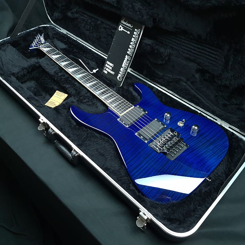 Jackson USA SL2H Soloist 2000 Trans Blue Flame Maple Top Pre | Reverb