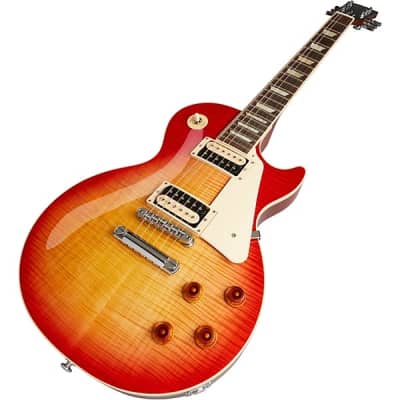 Gibson  Les Paul Traditional Pro V Flame Top Electric Guitar 2024 -  Washed Cherry Burst image 5