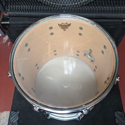 1990s Pearl MLX  Maple Shell 12 x 14" White Lacquer Tom - Looks Really Good - Sounds Great! image 6