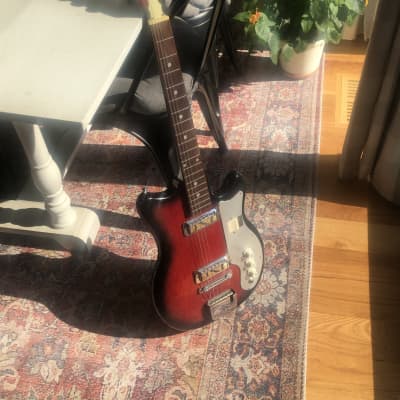 Rare Kimberly EJ-2 1960’s  Electric Guitar Cherryburst image 5