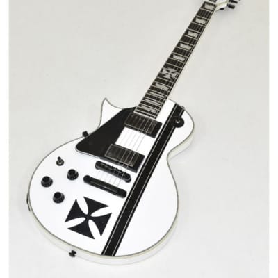 ESP LTD Iron Cross James Hetfield Left Hand Electric Guitar in Snow B-Stock 1175 for sale