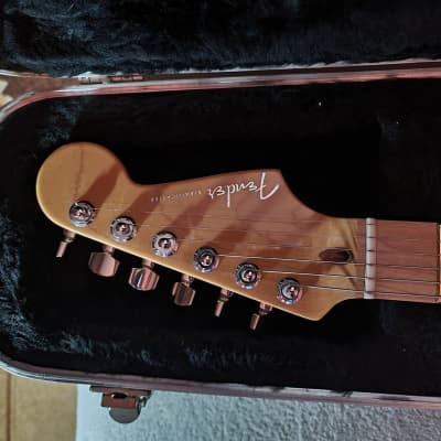 Fender American Deluxe Fat Stratocaster unique Locking Tremolo 2000 Red image 5