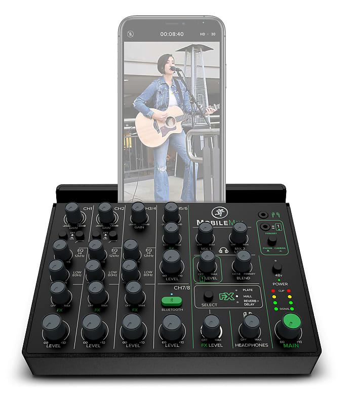 Mackie MobileMix USB-Battery Powered Phone/Tablet Live Sound/Streaming Mixer