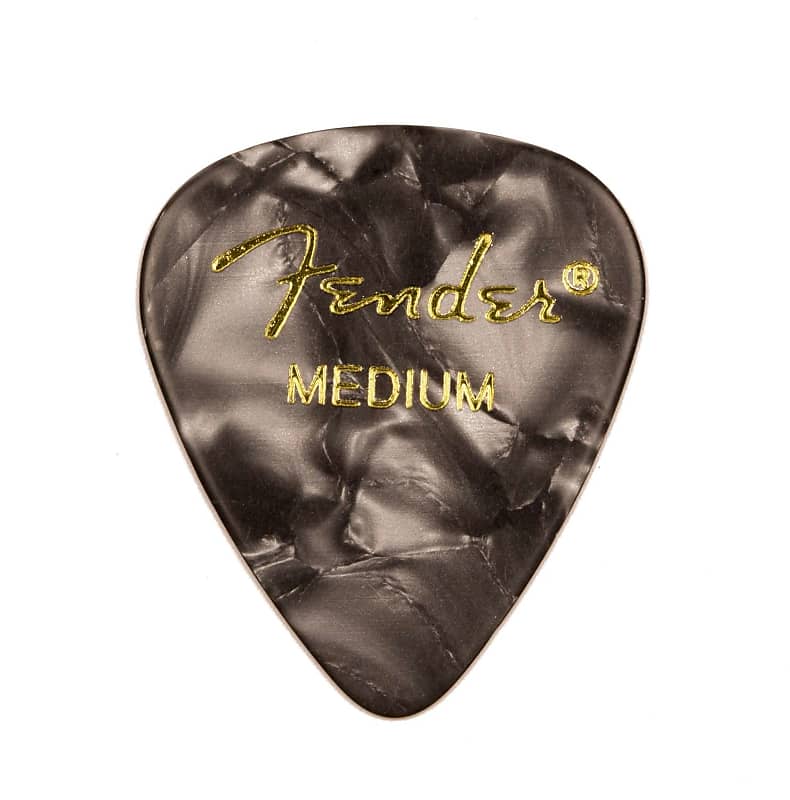 Genuine Fender® 351 Premium Picks, 12 pack, Black Moto Medium 198-0351-843 image 1