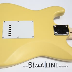Blueline Guitars Strat 2015 Yellow Flat image 8