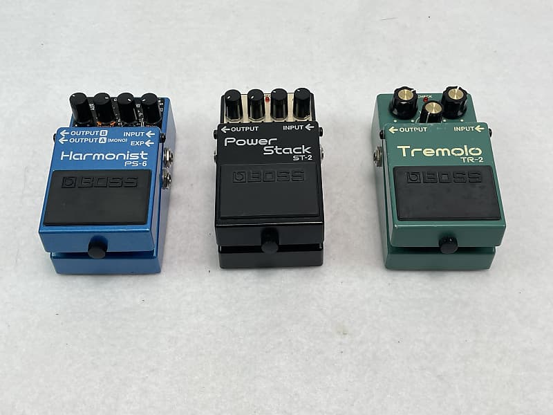 PS-6 Harmonist, Power Stock, and Tremolo TR-2 Guitar Pedals 