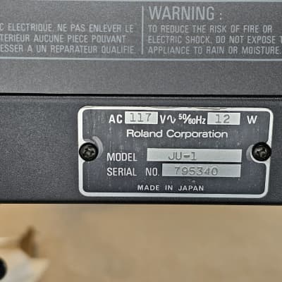 Roland Alpha Juno-1 49-Key Programmable Polyphonic Synthesizer 1985 - 1988 - Black image 5